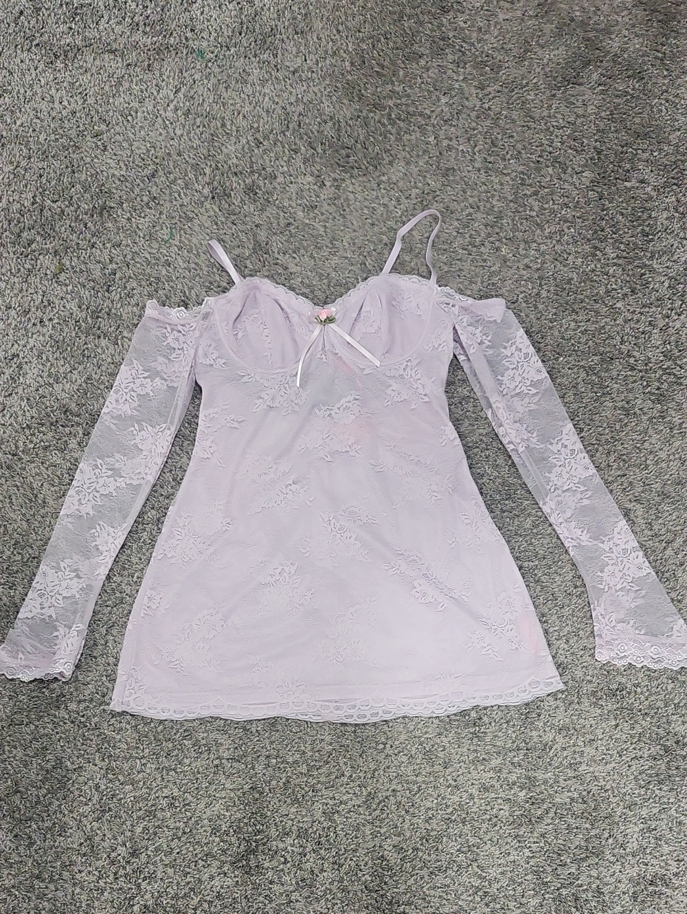 Dolls Kill Lavender Lace Mini Dress
